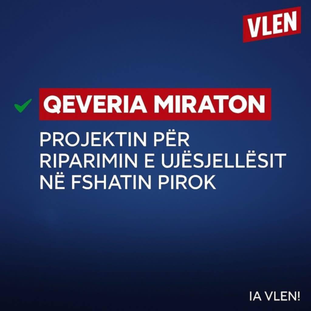 Investim i rëndësishëm për Pirokun  Qeveria financon riparimin e ujësjellësit  10 milion denarë për furnizim të qëndrueshëm me ujë