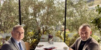 Fetai zhvillon drekë pune me Ambasadorin francez Christophe Le Rigoleur