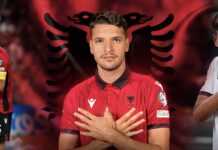 Berat Gjimshiti shpallet futbollisti më i mirë i kombëtares shqiptare për vitin 2025