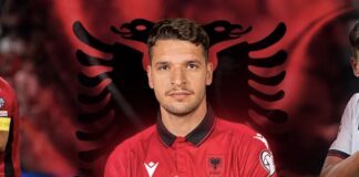 Berat Gjimshiti shpallet futbollisti më i mirë i kombëtares shqiptare për vitin 2025