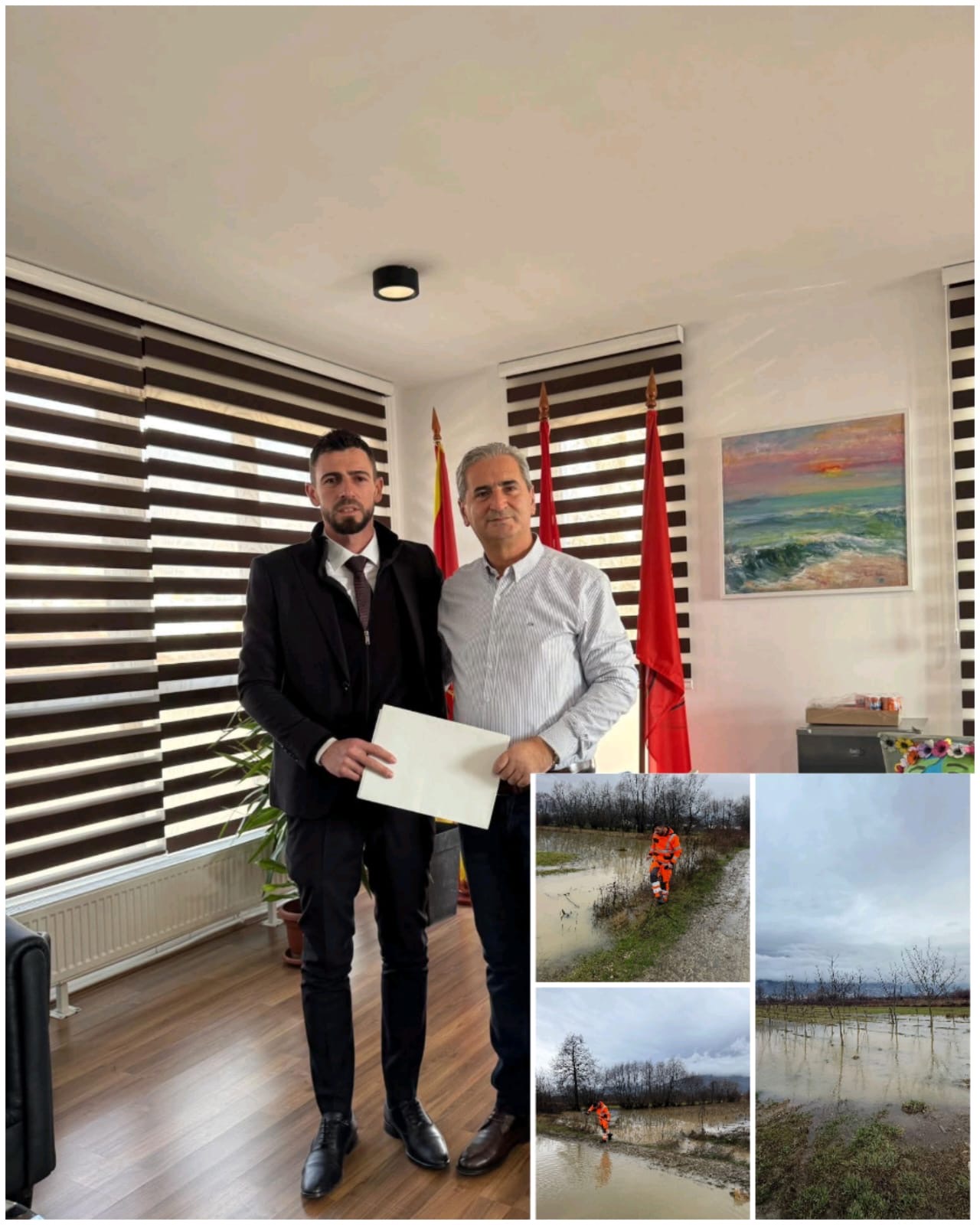 Feti Abazi  Drejtori i Ndërrmarjes Ilir Nurishi  po punon për menaxhimin e vërshimeve  Apelojmë banorët  të shmangin zonat e rrezikuara