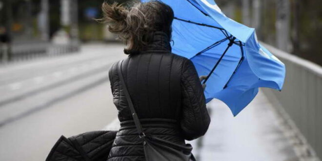 Mot i vranët me shi dhe erë jugore