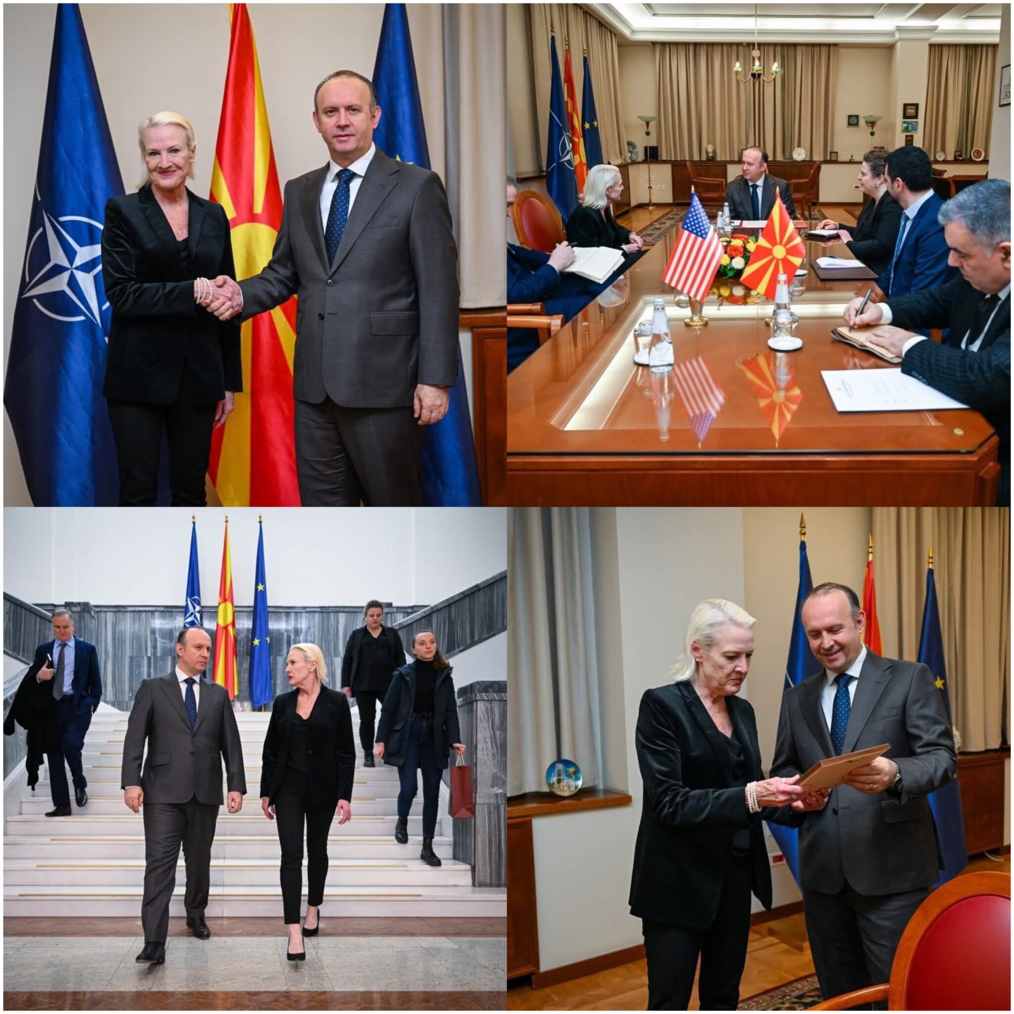 Gashi zhvillon takim lamtumirës me ambasadoren amerikane Angela Aggeler