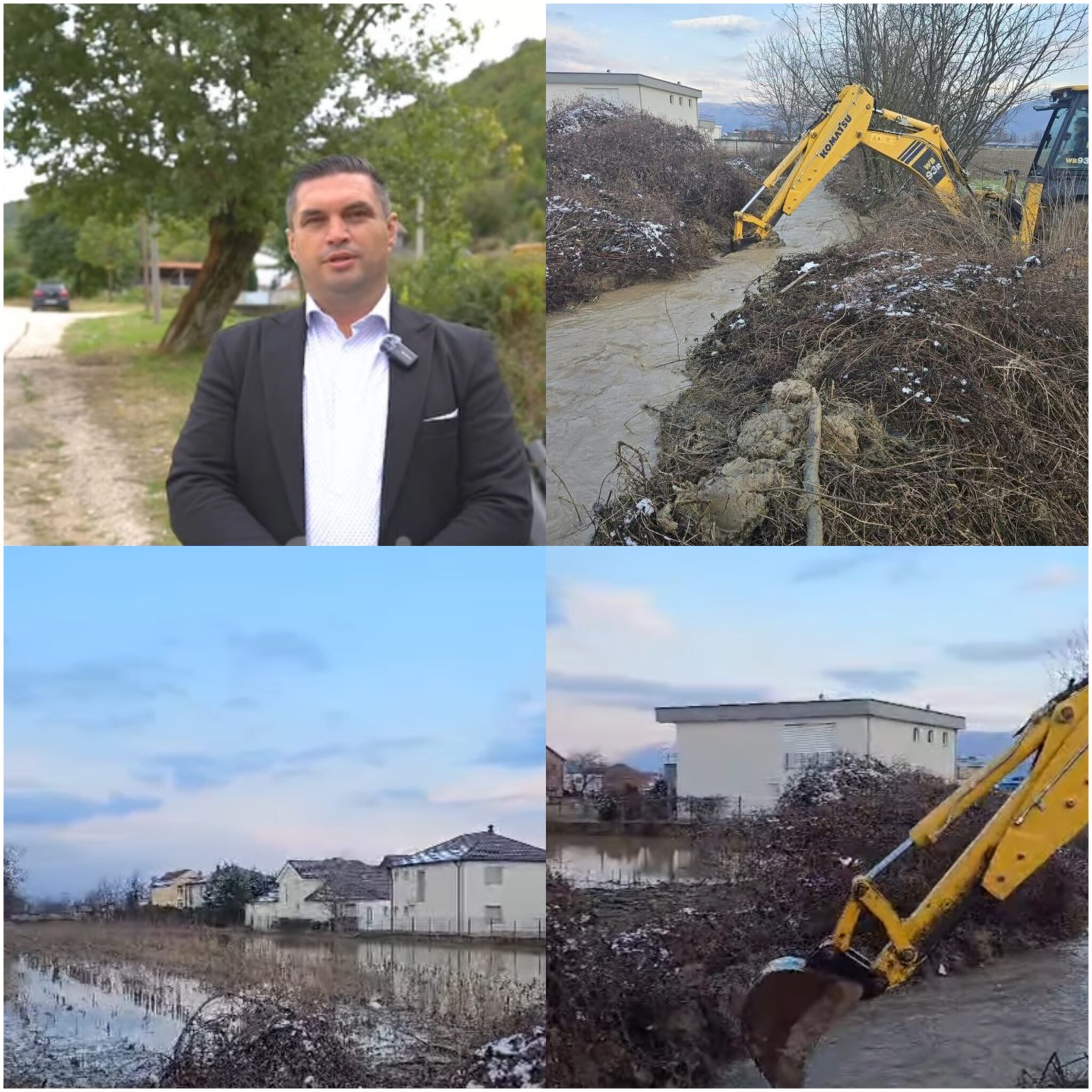 Drejtori i NPK  Mirëmbajtja  Zhelinë  Suad Alili  Pallaticë  Përmirësimin e kushteve në pikat më të rrezikuara nga vërshimet si dhe Pastrimin e kanaleve të ujërave atmosferike