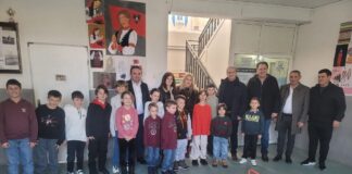 Feti Abazi, viziton shkollën e Zherovjanit. Ju uron nxënësve suksese, në gjysëmvjetorin e dytë