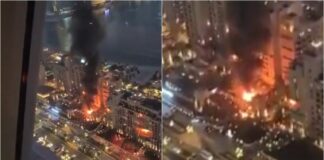 VIDEO/ Një raketë godet Dubain, shpërthim i fortë në Palm Island pranë kullës Khalifa