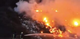 Feti Abazi: Falë reagimit tonë të shpejtë, u shua zjarri në rrugën Bogovinë-Sellcë (Video)