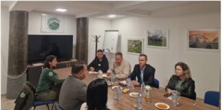 Drejtori Nacional i Parkut Kombëtar Mali Sharr, Evzal Elmazi, takim pune me Kryeprokurorin e Prokurorisë Themelore Tetovë