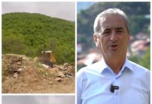 Feti Abazi, publikon pamjet e pastrimit në rrugën Bogovinë – Sellcë. “Nuk e lamë siç ishte, puna vazhdon”