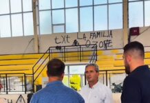 Pas shumë vitesh, fillon rinovimi i sallës sportive, në Zherovjan, Feti Abazi: “Ky investim, dëshmi e përkushtimit tonë”