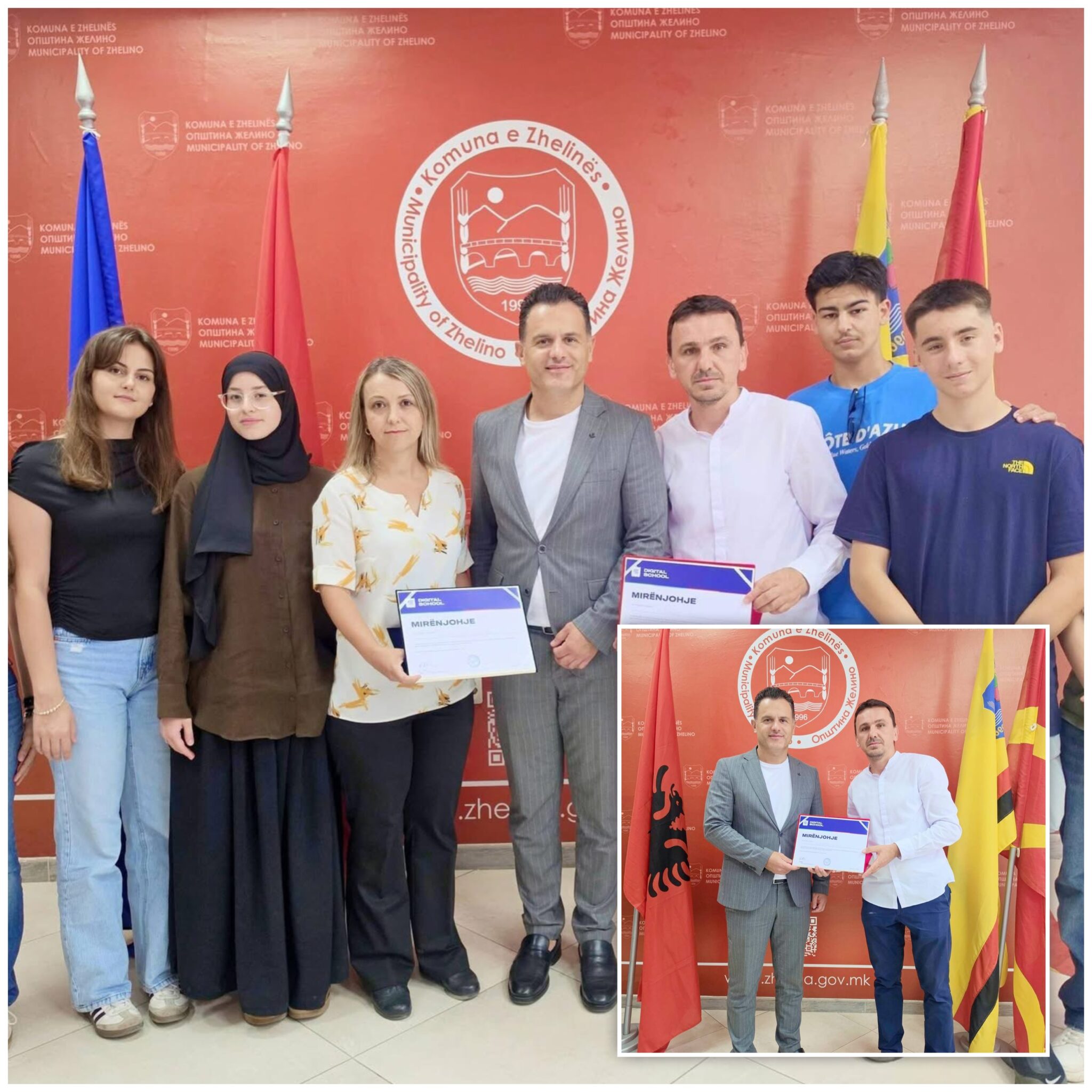 Blerim Sejdiu priti kampionët shqiptarë të Olimpiadës Ndërkombëtare STEM  Zhelina krenare me medalistët e artë 