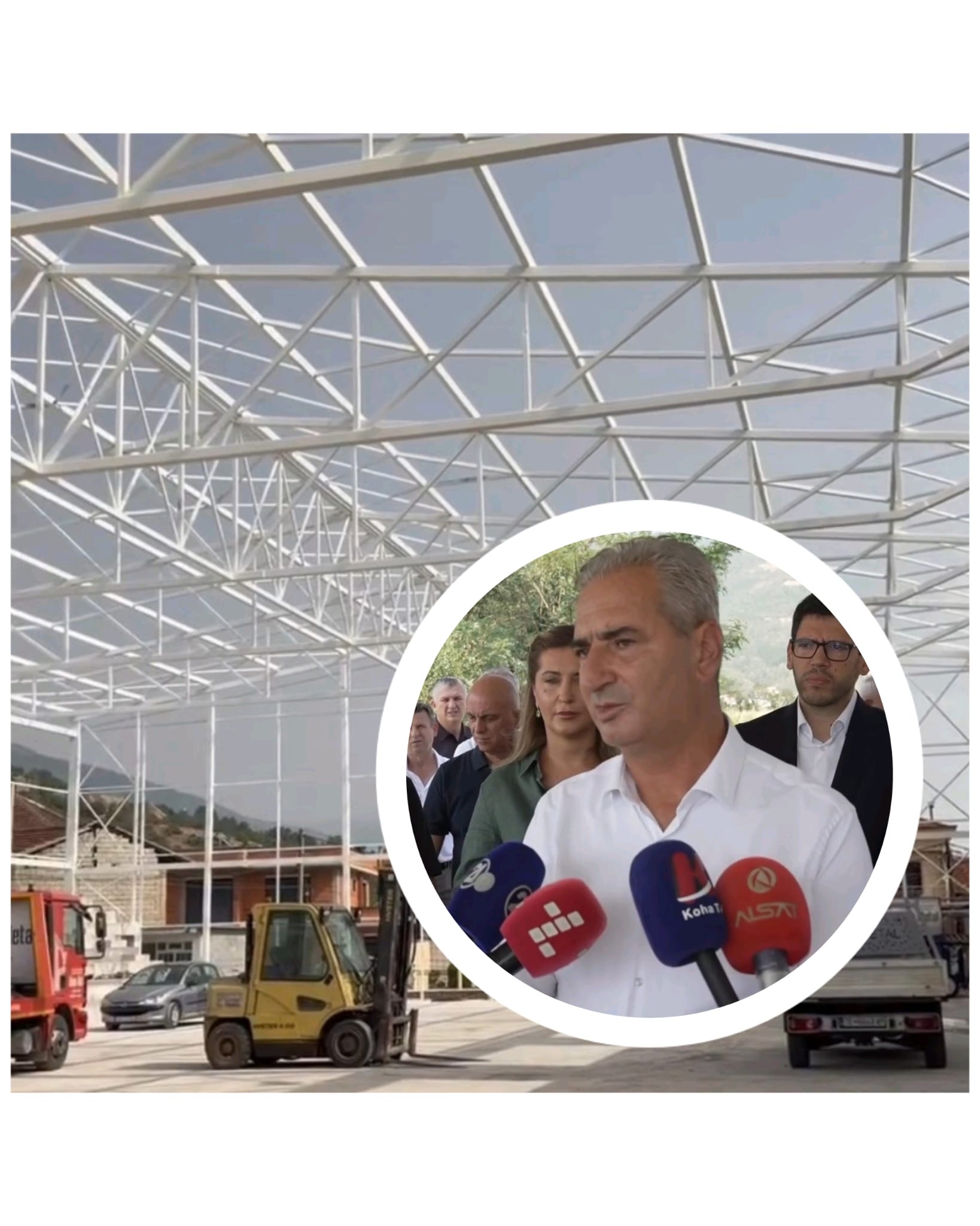 Feti Abazi   Salla sportive në Bogovinë  po merr pamjen e një objekti modern 