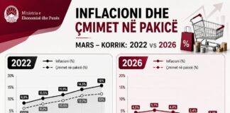 Nga 12,34% në 4,22% – Durmishi: Inflacioni në 2026 mbi 8 pikë më i ulët se në vitin 2022