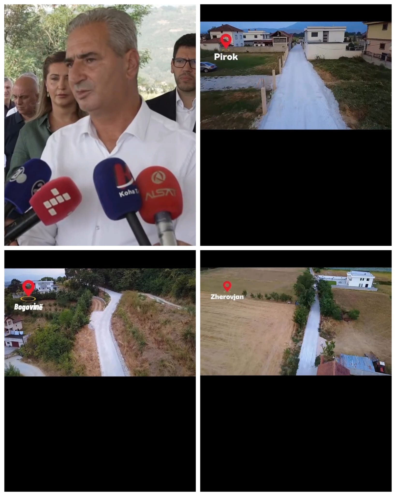 Feti Abazi  shpalos rrugicat e përfunduara në Zherovjan  Pirok dhe Bogovinë   Nesër prezantojmë  përfundimin e rrugicave të tjera 
