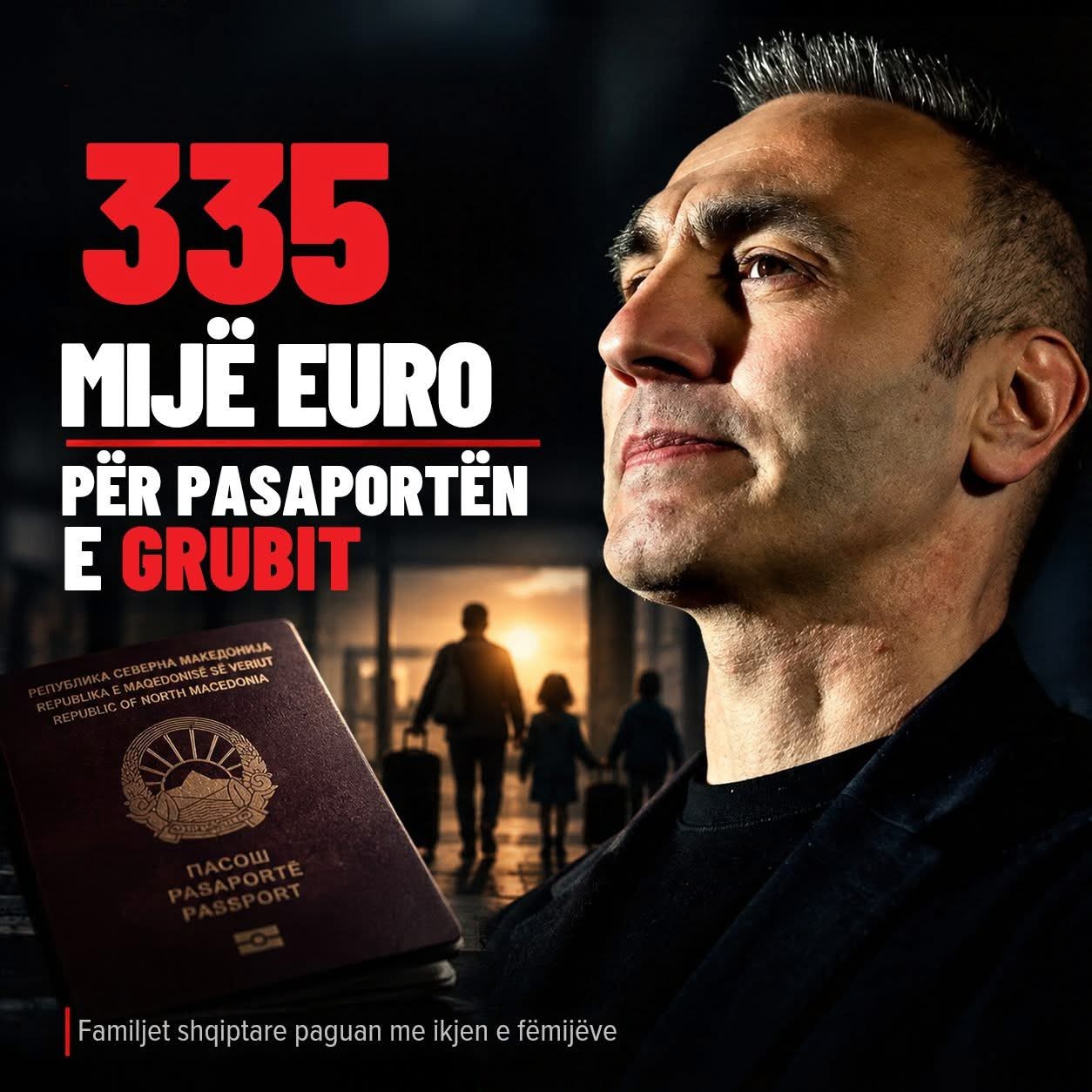VLEN  335 mijë euro për pasaportën e Grubit  familjet shqiptare paguan me ikjen e fëmijëve