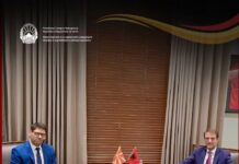 Agon Ferati takon në Tiranë ministrin Ferit Hoxha- në fokus Korridori 8 dhe integrimi evropian
