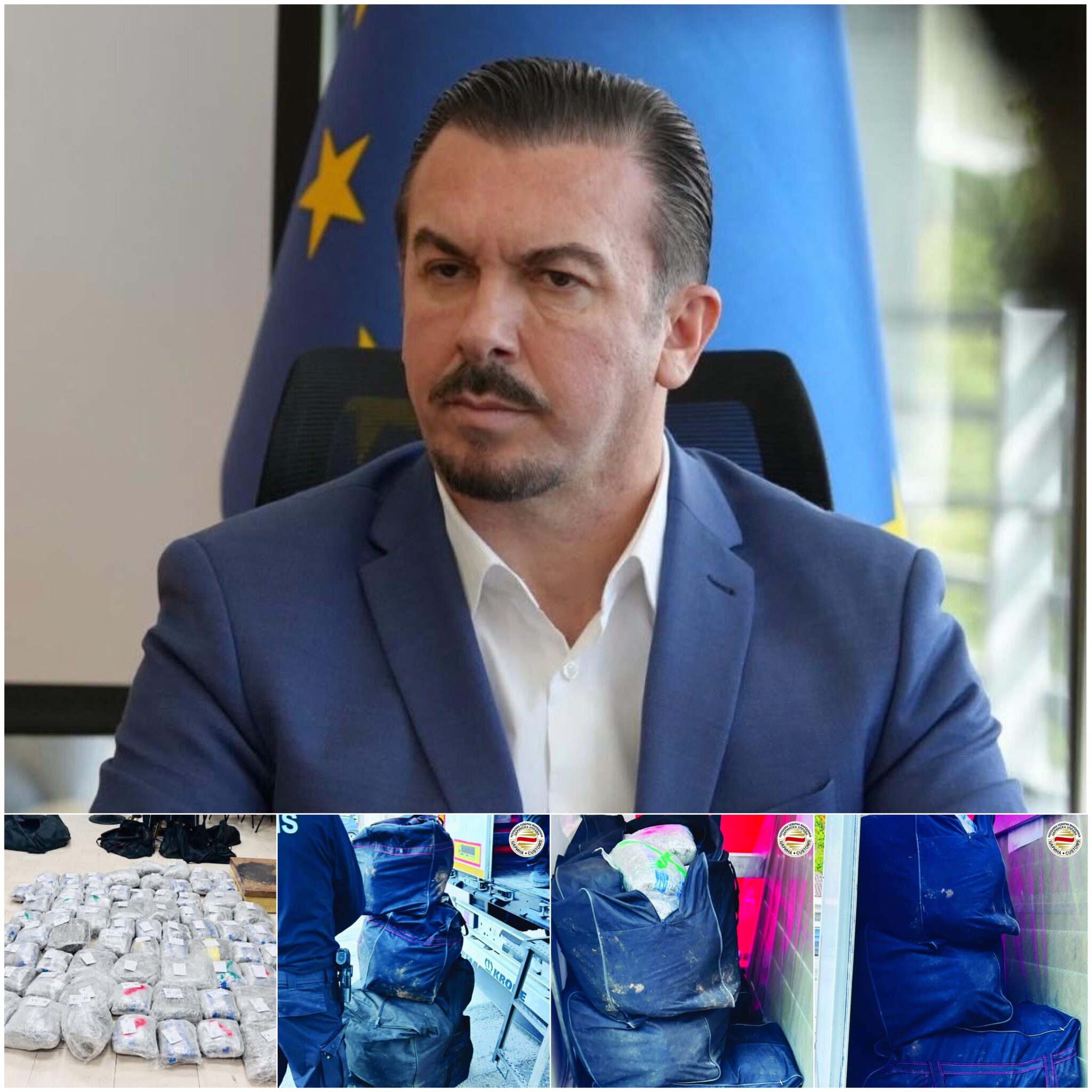 Mustafa Dauti  Goditet grupi ndërkombëtar i trafikut të drogës  kapen 79kg drogë  arrestohen pesë persona